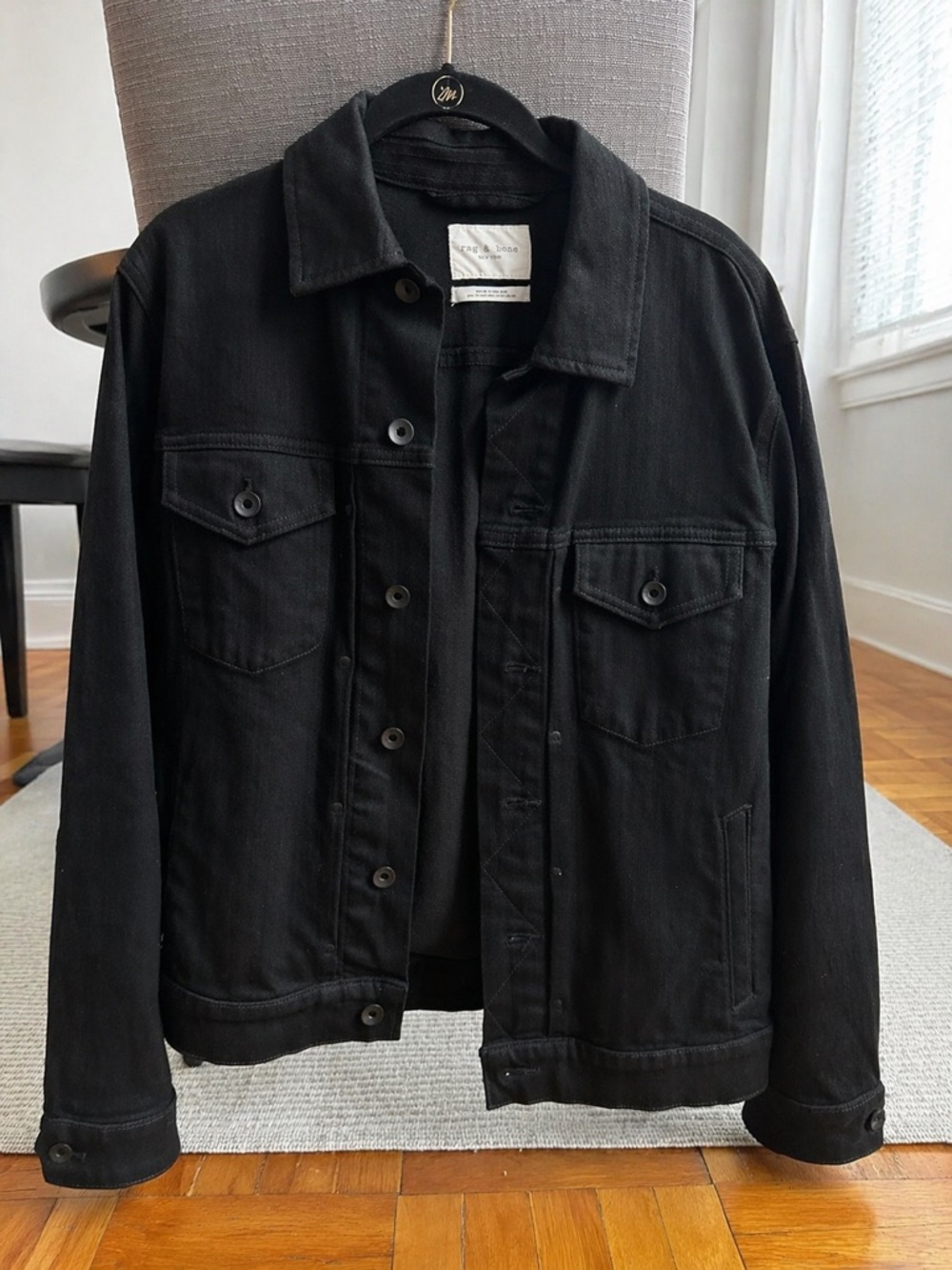 Men's Rag and Bone Denim Jacket - Classic Button-Front